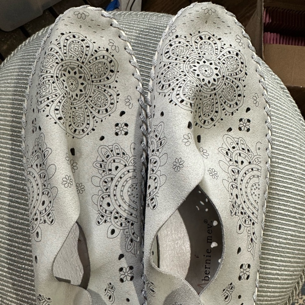 Women’s grey slip on shoes